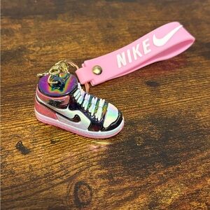 🔴Multicolor Sneaker Keychain with Pink Strap
